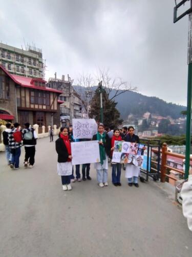Nukkad Natak held by Dpt. of Hindi on March 11, 2024.